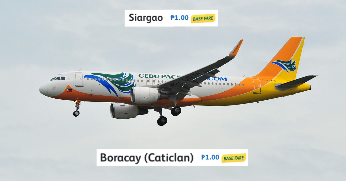 Cebu Pacific offers P1 oneway base fares until March 31 • PhilSTAR Life